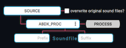 Path settings row in the Absentia DX standalone window
