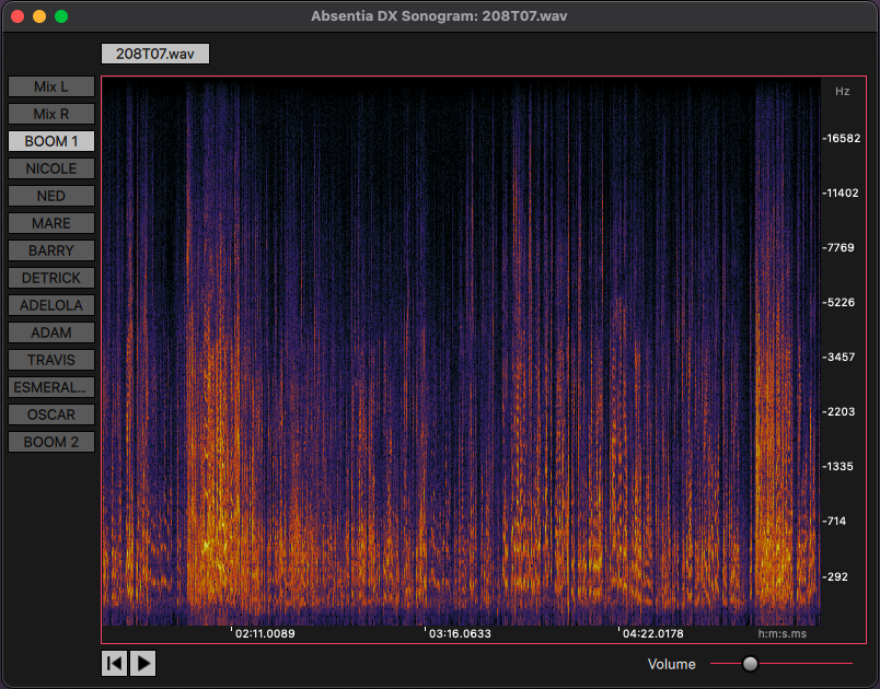 Sonogram player